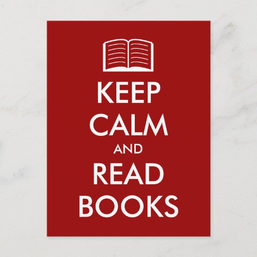 Stille behalten und Bücher mit Icon lesen Postkarte (Vorderseite)