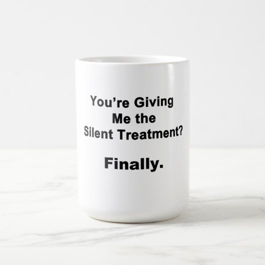 Stille Behandlung Kaffeetasse (Mittel)