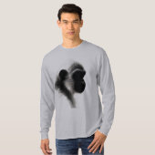 Stille Beobachter-Primate-Kohle-Studie T-Shirt (Vorne ganz)