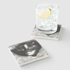 Stille Beobachter Steinuntersetzer