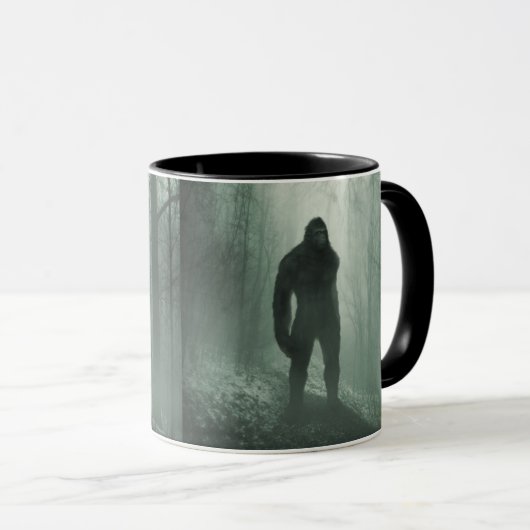 Stille Beobachters Tasse Bigfoots/Sasquatch (VorderseiteRechts)