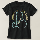 Stille Beurteilung der lustigen Neuheit Cat Lover T-Shirt (Design vorne)