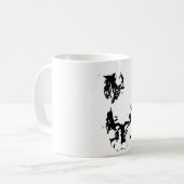 Stille Blicke, weiche Whiskys Kaffeetasse (Vorderseite Links)