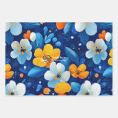 Stille Blumengestaltung für Wellness-Business Geschenkpapier Set (Vorderseite 2)