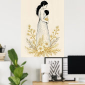 Stille Blüte der Mutterschaft Poster (Heimbüro)