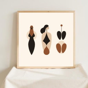 Stille Blütenfiguren Poster