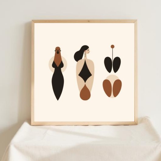 Stille Blütenfiguren Poster
