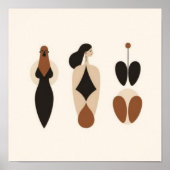 Stille Blütenfiguren Poster (Vorne)