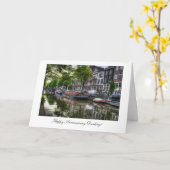 Stille Canal Scene - Happy Anniversay Darling Karte (Gelbe Blume)