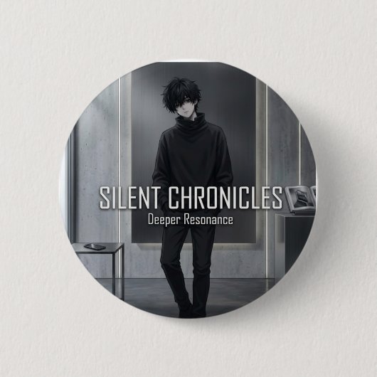 Stille Chroniken Tiefe Resonanz Anime-Ästhetik Button (Vorderseite)