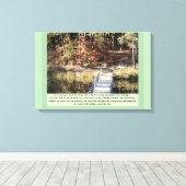 Stille Courage Inspiration Leinwanddruck (Insitu (Holzboden))