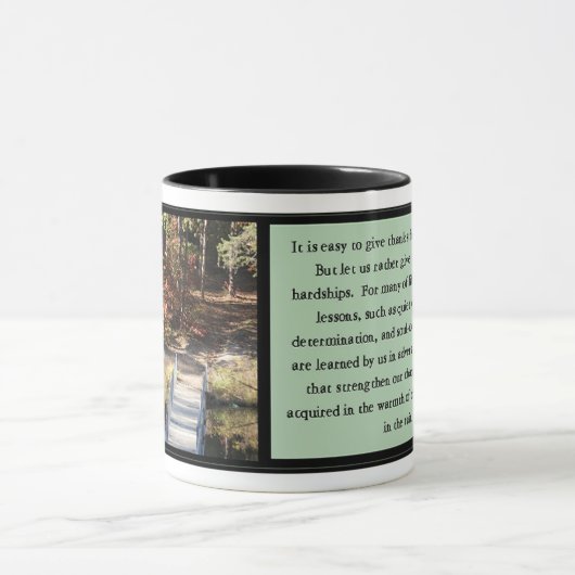 Stille Courage Inspiration Verse Tasse (Zentrum)