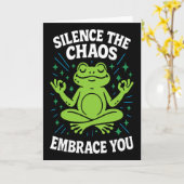 Stille den Chaos, Umarme dich Geistige Präsenz Bew Karte (Gelbe Blume)