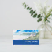 Stille des Morgensees Landschaftsbild Visitenkarte (Stehend Vorderseite)