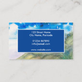 Stille des Morgensees Landschaftsbild Visitenkarte (Rückseite)