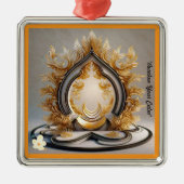 "Stille des Seins" Ornament Aus Metall (Vorne)