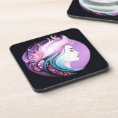 "Stille" Die Schönheit der Frauen Getränkeuntersetzer (Linke Seite)