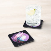 "Stille" Die Schönheit der Frauen Getränkeuntersetzer (Rechte Seite)