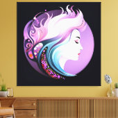 "Stille" Die Schönheit der Frauen Leinwanddruck (Insitu (Wohnzimmer))