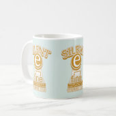 Stille E magische E-Phonik-Regel Kaffeetasse (Vorderseite Links)