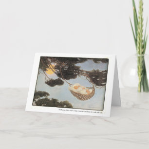 Stille-ein-Tschüss, Baby-Kinderzimmer-Reim - Karte