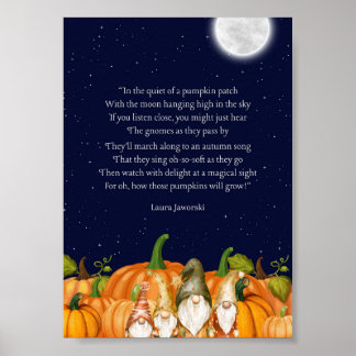 Stille eines Pumpkin-Patches von Laura Jaworski Poster