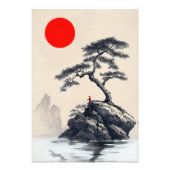 Stille Einsamkeit - Farbenwelt Kunst - Zen-Dekorat Fotodruck (Vorne)