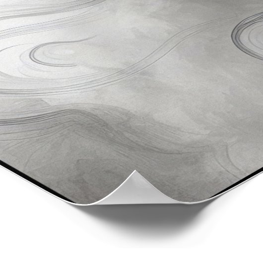 Stille Elegance Abstrakt Poster (Ecke)