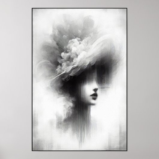 Stille Eleganz Abstract Poster (Vorne)