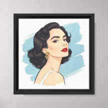 Stille Eleganz Vintage Glamour auf Leinwand