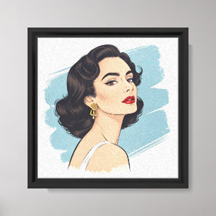 Stille Eleganz Vintage Glamour auf Leinwand