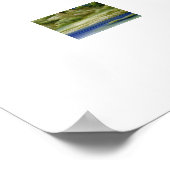 Stille entlang des blauen Tals Poster (Ecke)