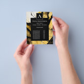 Stille Entstehung | Moderne Goldene Abstrakte Gest Flyer (Gruppe)