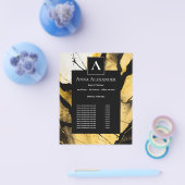 Stille Entstehung | Moderne Goldene Abstrakte Gest Flyer (Einzeln)