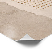 Stille Erde Abstrakte Wandkunst Poster (Ecke)