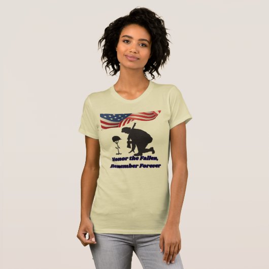 Stille Felder der Ehre Creme T-Shirt (Vorne ganz)
