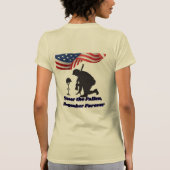 Stille Felder der Ehre Creme T-Shirt (Rückseite)