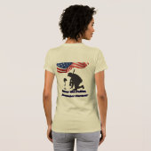 Stille Felder der Ehre Creme T-Shirt (Schwarz voll)
