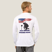 Stille Felder der Ehre weiß Tri-Blend Shirt (Voller Rücken)