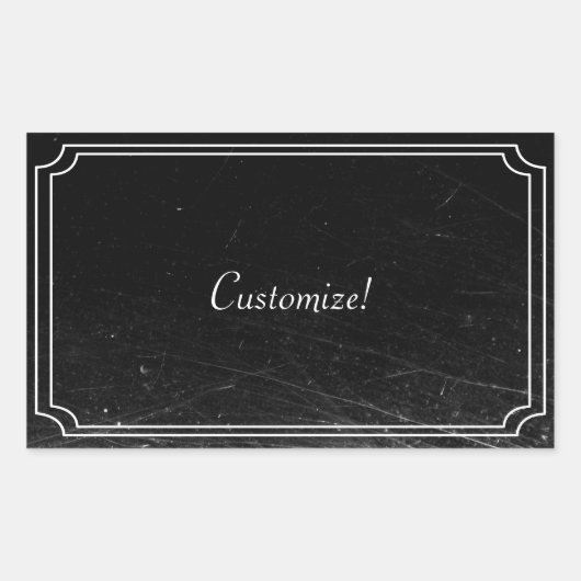 Stille Filmbezeichnung Rechteckiger Aufkleber (Vorderseite)