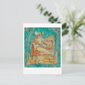 Stille finden. Buddhistische Meditation. Postkarte (Stehend Vorderseite)