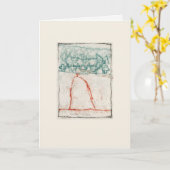Stille finden karte (Gelbe Blume)