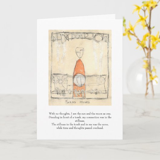 Stille finden karte (Gelbe Blume)