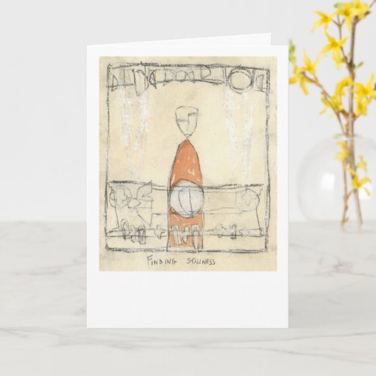 Stille finden karte (Gelbe Blume)