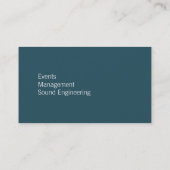 Stille Flöten-Visitenkarte Visitenkarte (Rückseite)