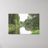 Stille Flussreflexion Leinwanddruck (Vorderseite)