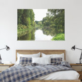 Stille Flussreflexion Leinwanddruck (Insitu (Schlafzimmer))