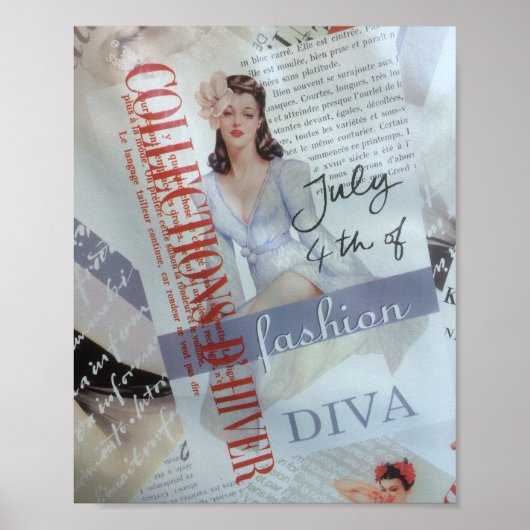 Stille Frauen Vintage Kunst Poster (Vorne)