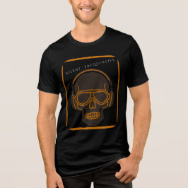 Stille Frequenzen – Skull Kopfhörer T-Shirt Tri-Blend Shirt