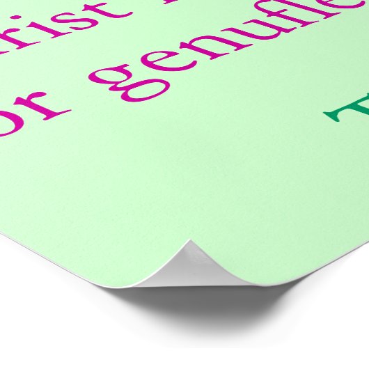 Stille für das Gebet Poster (Ecke)